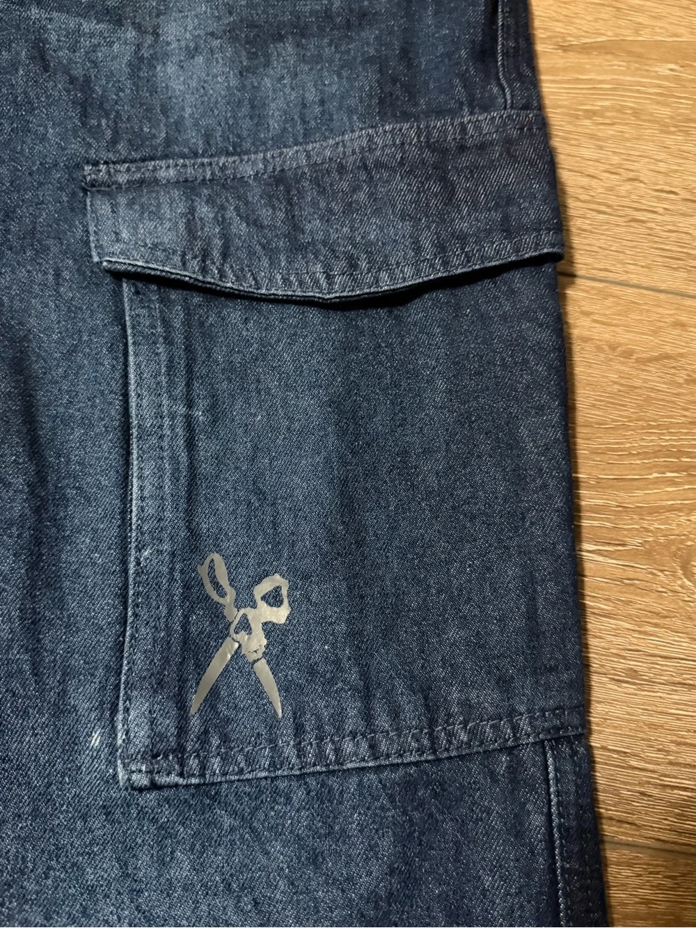Marc Ecko Cut & Sew Indigo Cargo Denim Pants